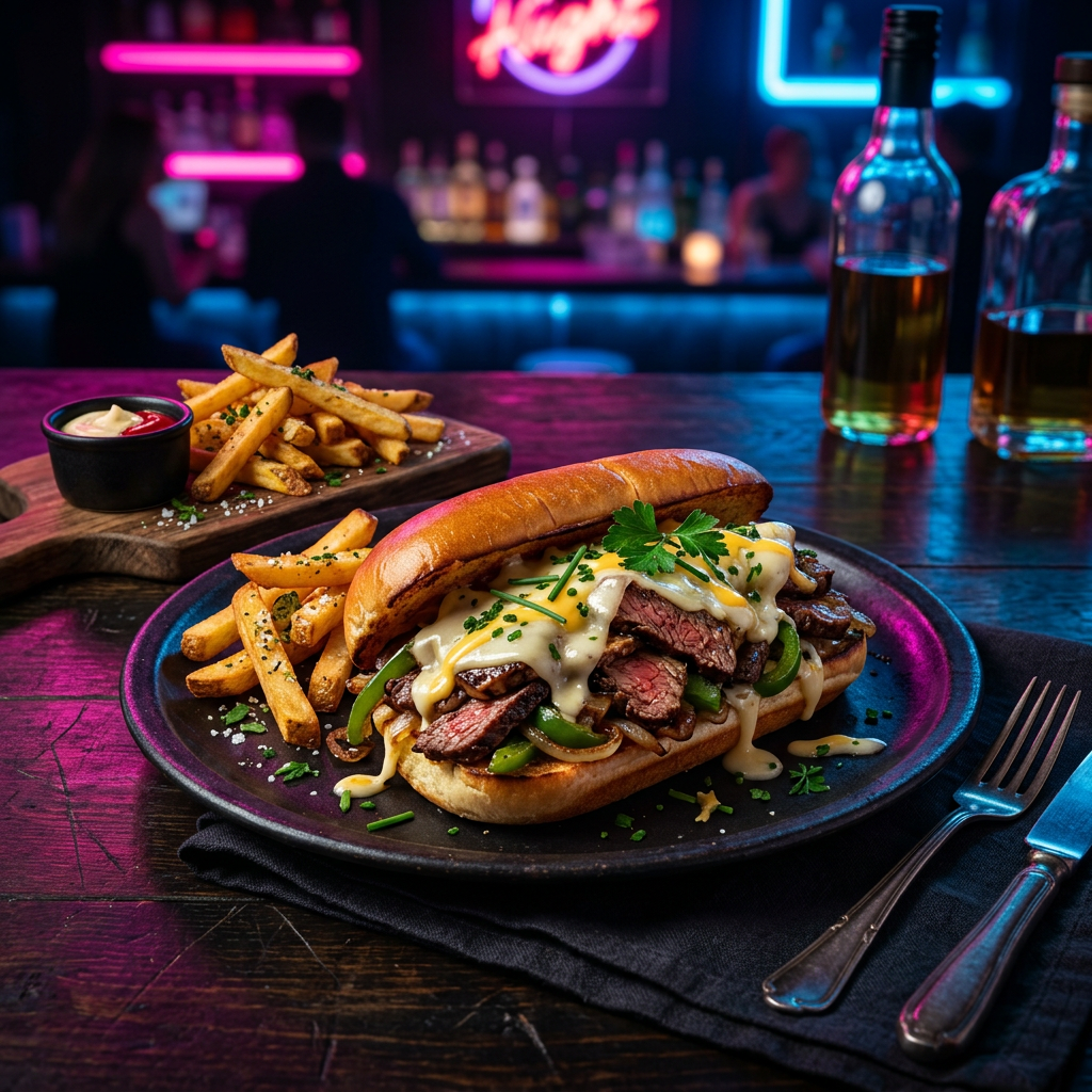 Philly Cheese Steak — Burgers & Sandwiches at The Affair Restro Bar