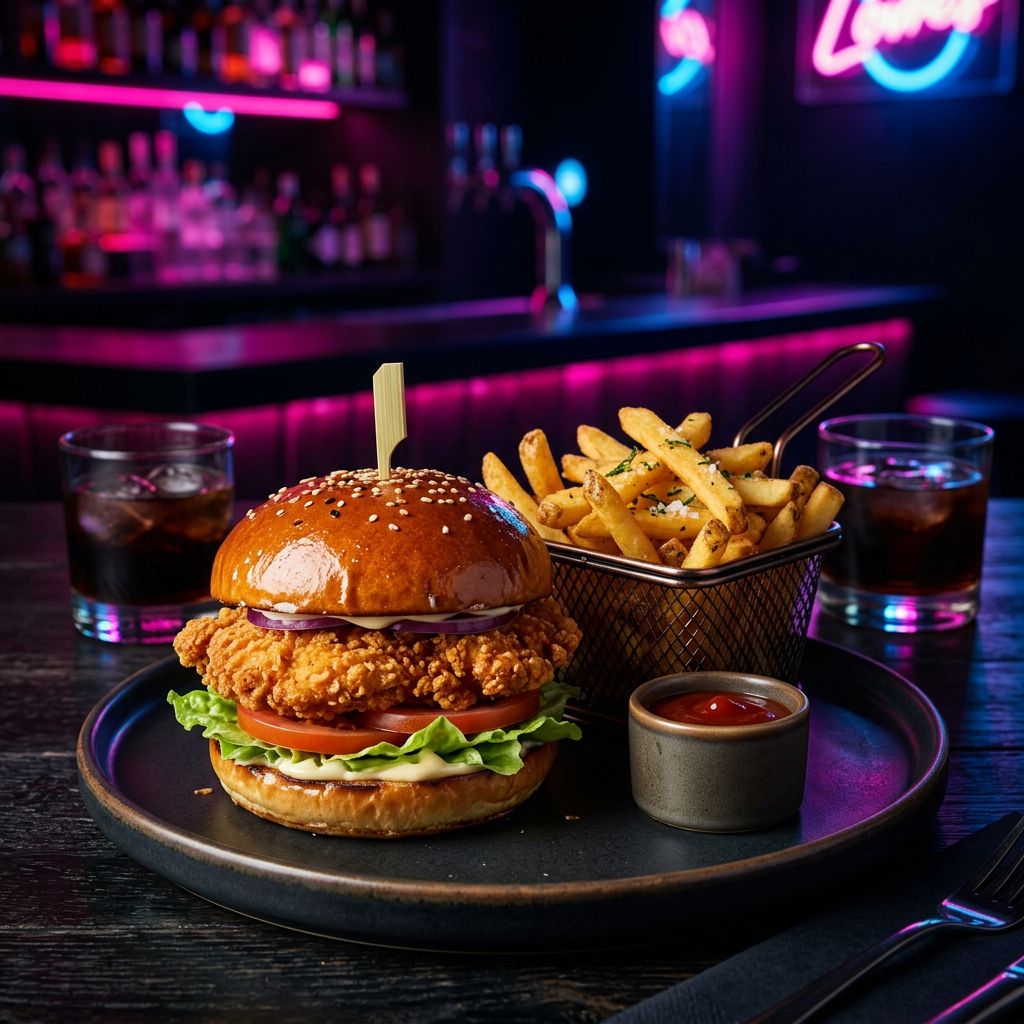 Chicken Burger — Burgers & Sandwiches at The Affair Restro Bar