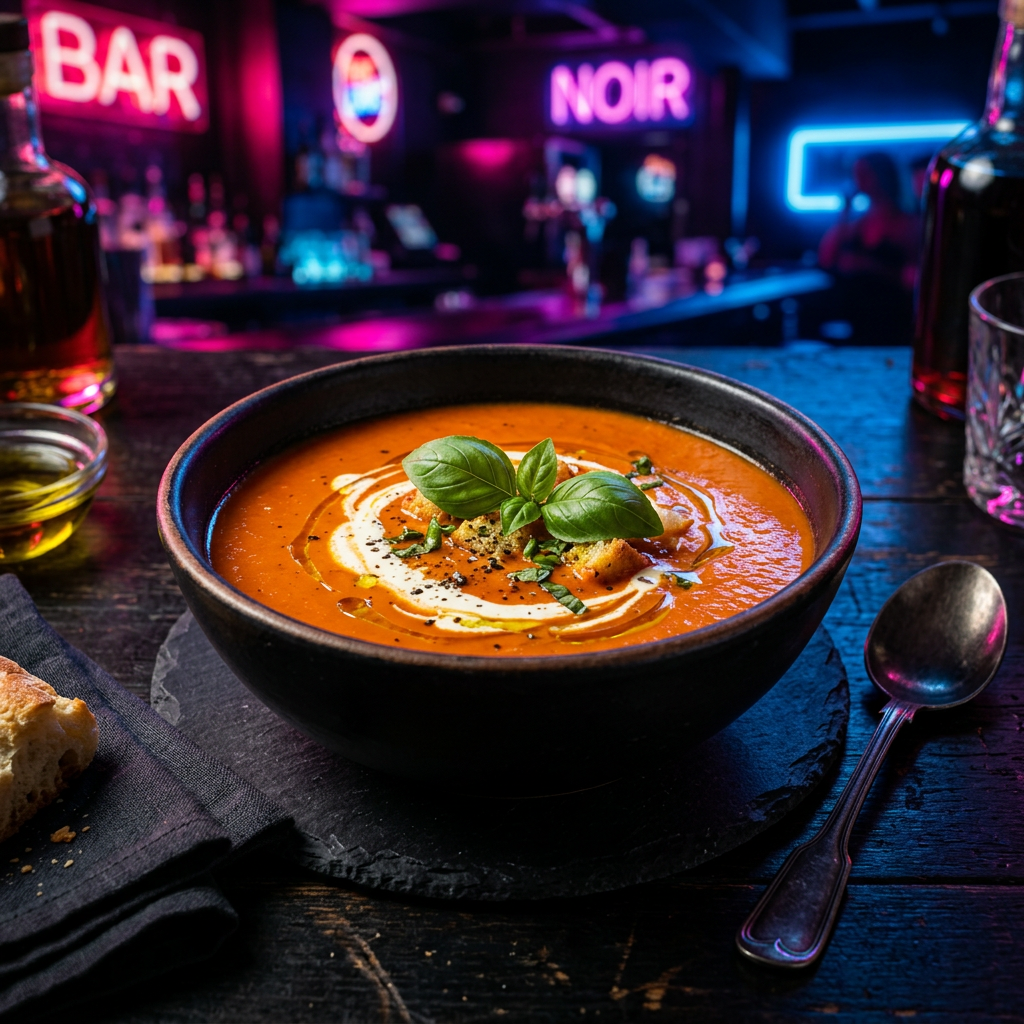 Tomato Basil Soup — Soups & Salads at The Affair Restro Bar
