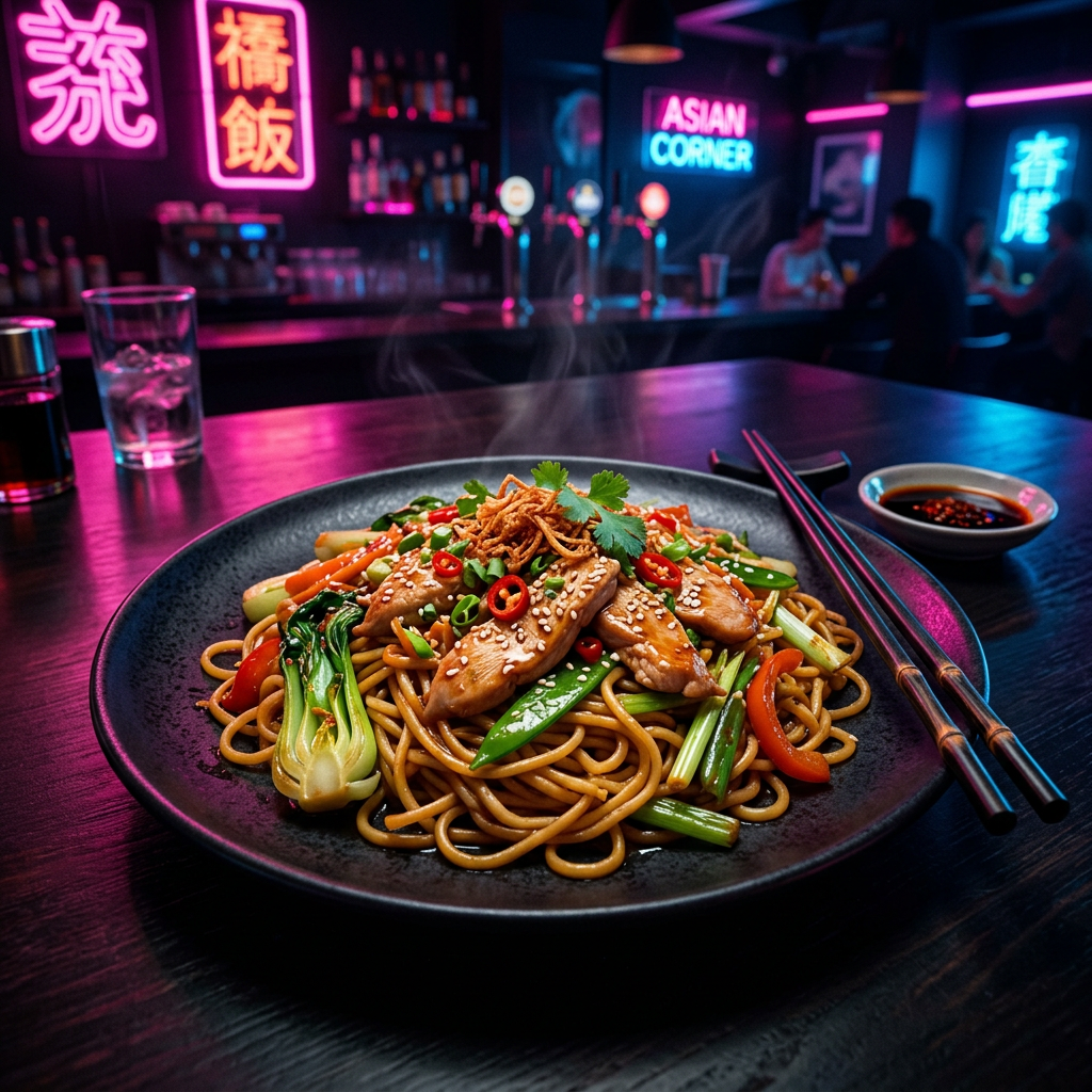 Chicken Chow Mein — Asian Corner at The Affair Restro Bar