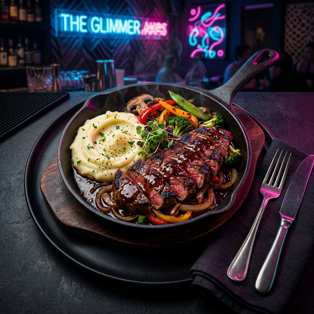 Beef Sizzler — Mains at The Affair Restro Bar