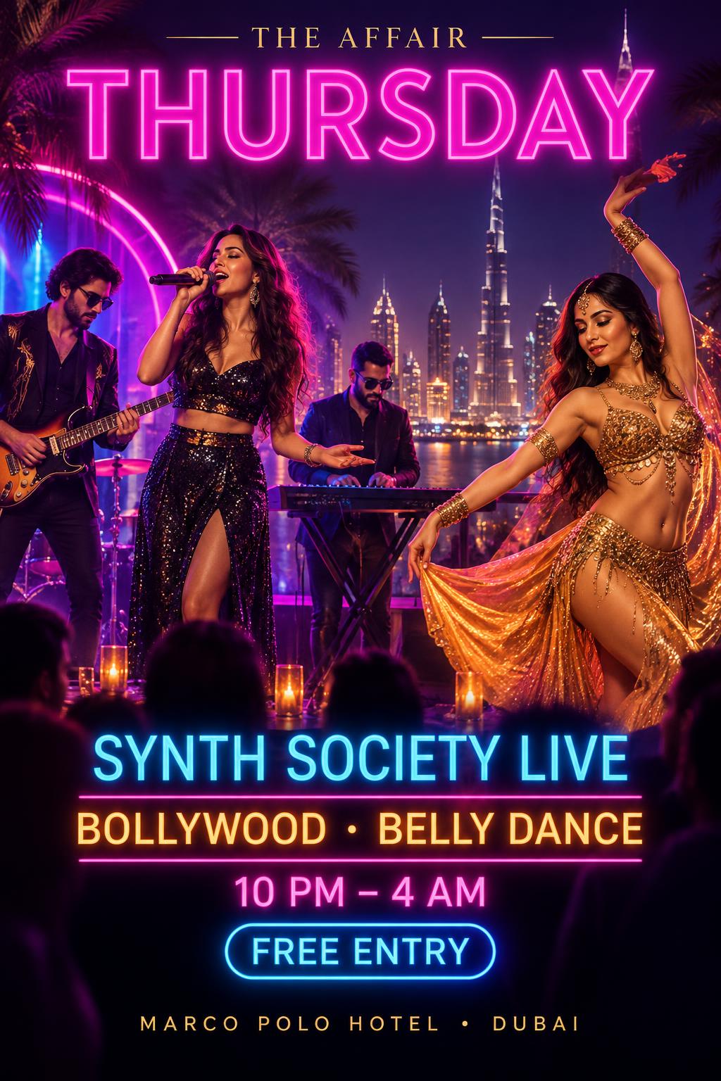 Thursday Synth Society Live at The Affair Dubai
